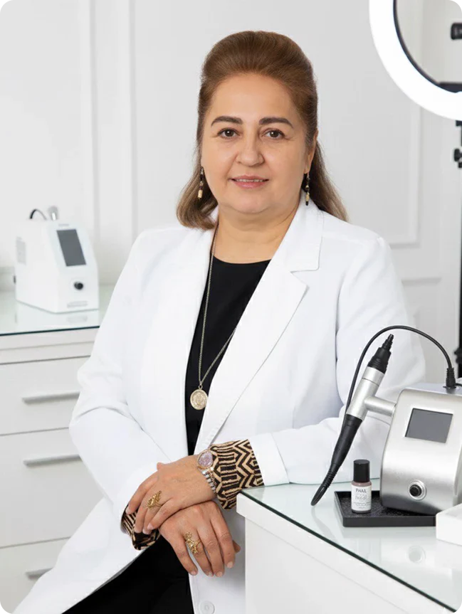 Nahid Farzinzad in her Avon studio