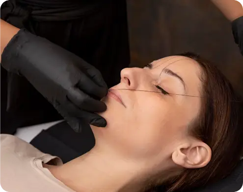 Chin Threading – Smooth, Defined, and Hair-Free