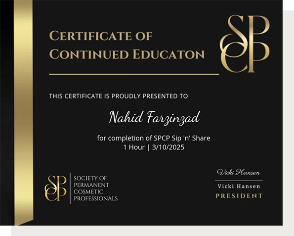 Certificate of Continued Education